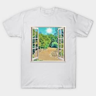 Garden Window View T-Shirt